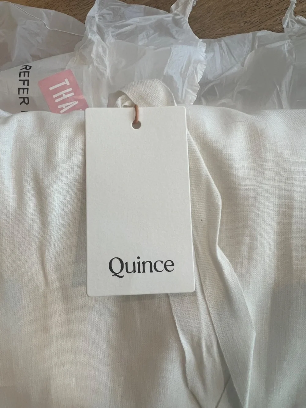 *NWT QUINCE Set Of 2 48x108 European Linen Curtains Cream 8392